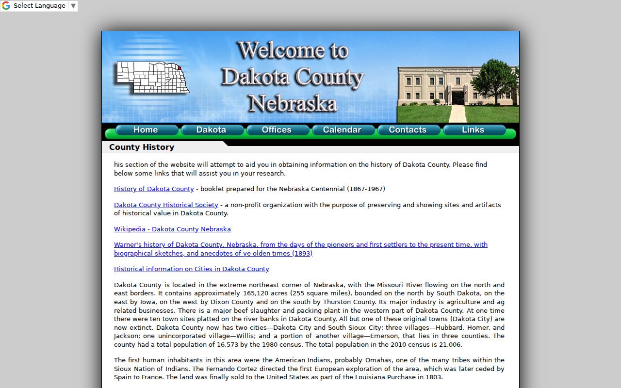 Dakota County court docket territorial courthouse history